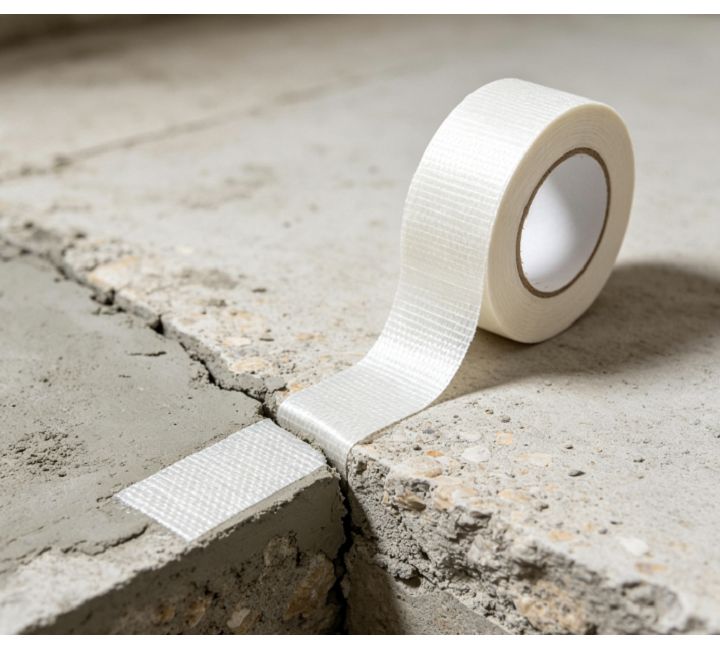Nastro per la riparazione di crepe negli edifici in fibra di vetro